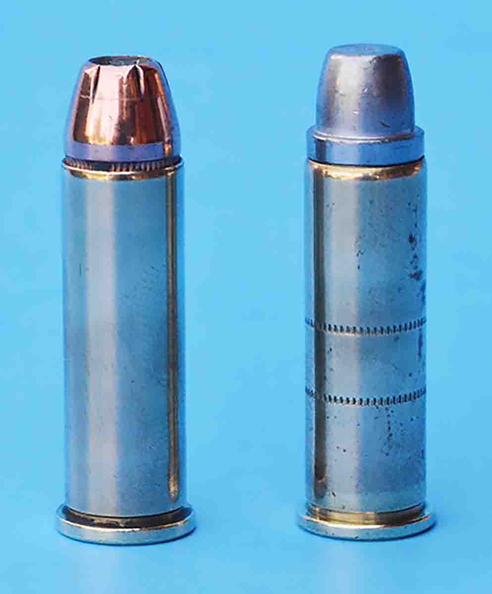 Both jacketed and cast-bullet loads can perform well with standard pressure .38 S&W Special data. However, jacketed bullets will shorten barrel life and are not recommended for many pre-World War II revolvers.